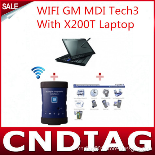 High Quality WiFi Gm Mdi Tech3 Tech 3 Multiple Diagnostic Interface with X200t Laptop Full Set Ready to Use